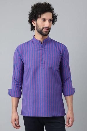 kloset-by-riag-purple-cotton-mens-shirt-style-kurta-pack-of-1-none