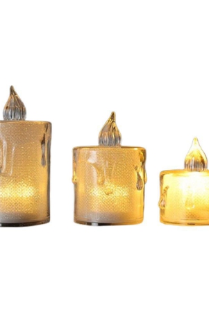 tinums-multicolour-led-tea-light-candle-8-cm-pack-of-3-