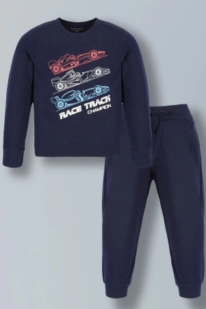 plum-tree-pack-of-1-boys-cotton-t-shirt-trackpants-navy-none