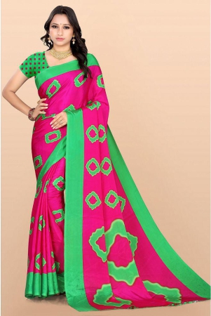 leelavati-pink-crepe-saree-with-blouse-piece-pack-of-1-pink