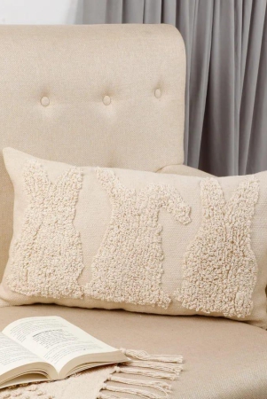 Animal Tufted Dhurrie Cushion Cover