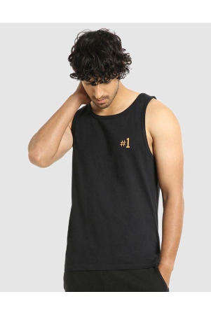 bewakoof-black-cotton-mens-vest-pack-of-1-none