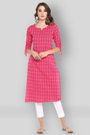 janasya-pink-cotton-womens-straight-kurti-pack-of-1-s