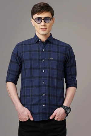 paul-street-navy-cotton-blend-slim-fit-mens-casual-shirt-pack-of-1-none