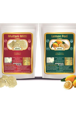 biotic-multani-mitti-and-lemon-peel-powder-100-g-each-200-gm-pack-of-2