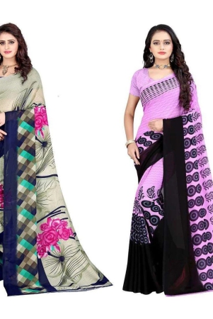 leelavati-multicolor-georgette-saree-with-blouse-piece-pack-of-2-multicolor