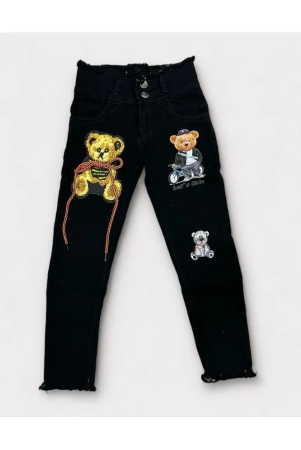 iconic-me-girls-teddy-printed-black-denim-jeans-none