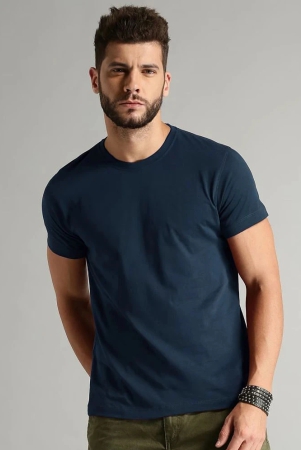 lycos-navy-blue-cotton-blend-regular-fit-mens-t-shirt-pack-of-1-none