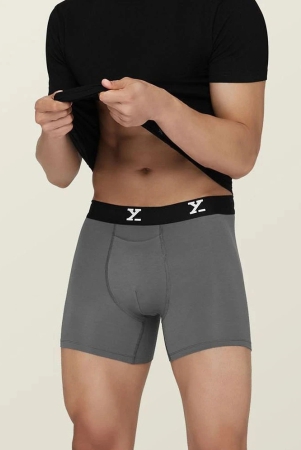 XYXX Modal Mens Trunks ( Grey Melange ) - None