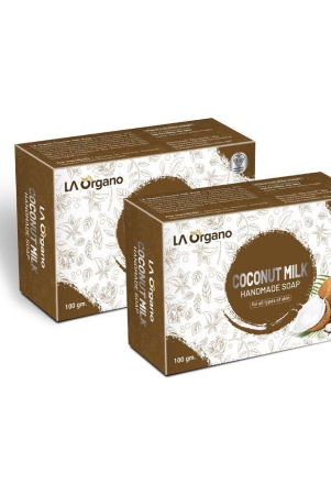 la-organo-coconut-milk-handmade-natural-bath-soap-bathing-bar-100-g-pack-of-2