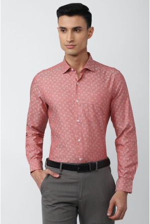 Men Pink Slim Fit Formal Full Sleeves Formal Shirt