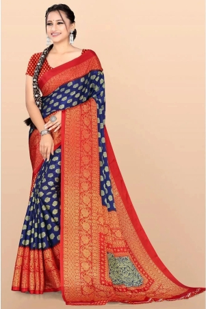 leelavati-multicolor-crepe-saree-with-blouse-piece-pack-of-1-multicolor