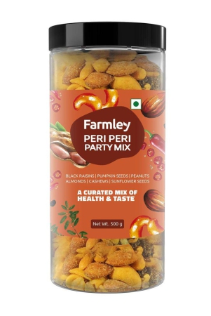 farmley-peri-peri-party-mix-500-g-healthy-snacks-mixture-of-dry-fruits-nuts-and-seeds