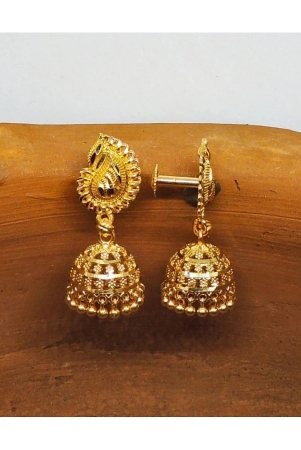 luv-fashion-golden-jhumki-earrings-pack-of-1-golden