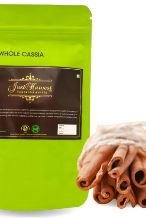 Just Harvest Whole Cassia, Cinnamon: 100% Natural, Pure, and Premium Quality