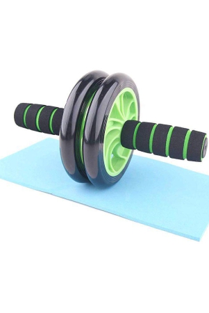 Abdominal Wheel Ab Roller tummy trimmer with Knee Mat for Exercise Fitness Gym Equipment Accessory Fitness Equipment Gym for Man and Women - Green