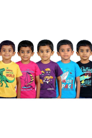 jilz-multicolor-cotton-boys-t-shirt-pack-of-5-none