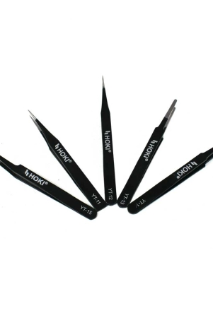 hoki-anti-static-stainless-steel-esd-precision-tweezers-set-black