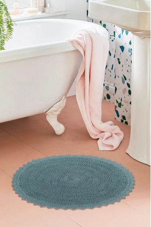 pure-100-cotton-luxury-feel-bathroom-mat-durable-shower-mat-extra-absorbent-machine-washable-bath-rug-doormat-dark-green