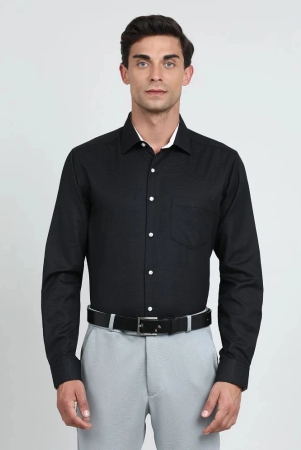 ivoc-cotton-blend-regular-fit-full-sleeves-mens-formal-shirt-black-pack-of-1-none