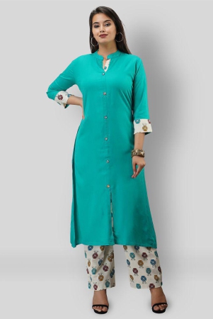 mauka-turquoise-straight-rayon-womens-stitched-salwar-suit-pack-of-1-l