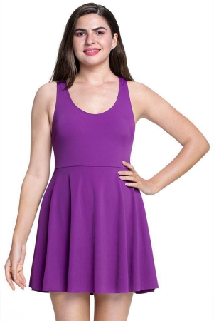Amante Nylon Purple Beach Dresses - - None