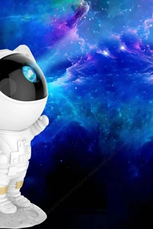 Astronaut Galaxy Light Projector Lamp | 360° Rotation Star Light with Nebula, Timer and Remote Control