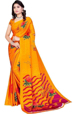 leelavati-yellow-crepe-saree-with-blouse-piece-pack-of-1-yellow