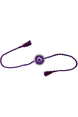 antarang-mirror-work-100-cotton-kajal-bhai-rakhi-purple-made-by-divyang-rural-women