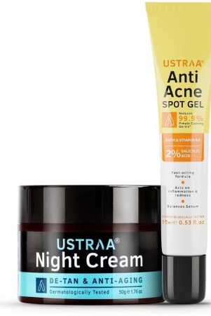 ustraa-anti-acne-spot-gel-15ml-night-cream-de-tan-and-anti-aging-50g