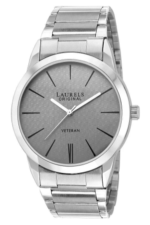 laurels-silver-analog-watch