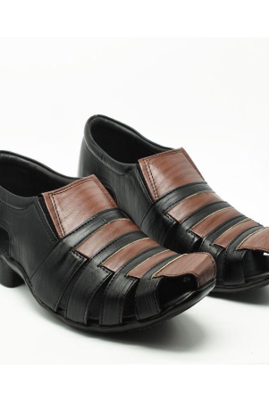 indiforce-black-leather-sandals-9