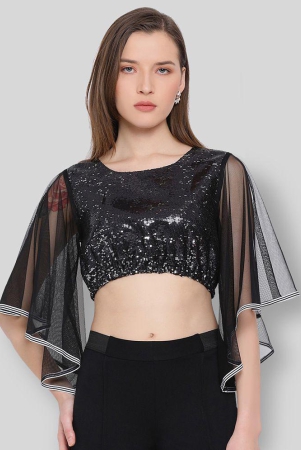 all-ways-you-black-polyester-womens-crop-top-pack-of-1-l