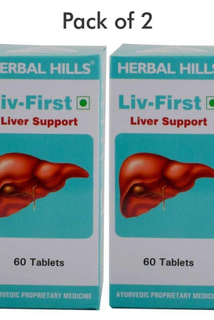 Herbal Hills Liv First Value Pack 60 tablets - Pack of 2 Tablets 1 mg