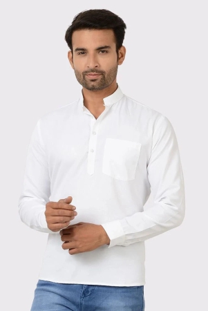 maharaja-white-cotton-blend-mens-regular-kurta-pack-of-1-none