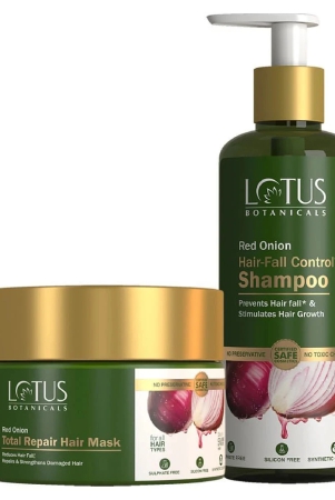 lotus-botanicals-strength-restore-hair-combo-red-onion-shampoo300ml-hair-mask200g-500g