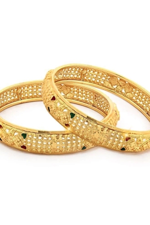 vivastri-gold-bangle-pack-of-1-none