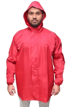 goodluck-polyester-short-rainwear-red-none