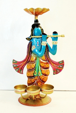 divine-elegance-handpainted-and-handmade-metal-krishna-tea-light-holder