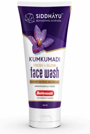 siddhayu-kumkumadi-fresh-glow-from-baidyanath-natural-face-wash-for-all-skin-types-100ml