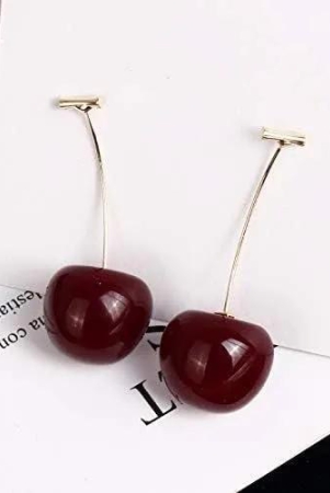 3d-red-cherry-drop-earrings-cute-fruit-gold-dangle-earrings-free-size