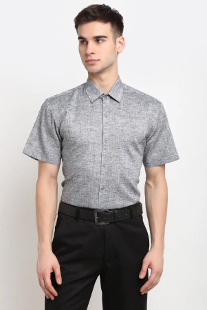 indian-needle-grey-mens-solid-cotton-half-sleeves-formal-shirt-l-grey