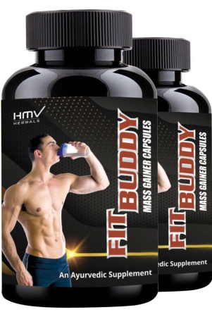 hmv-herbals-fit-buddy-muscle-gainer-herbal-capsule-60-nos-pack-of-2