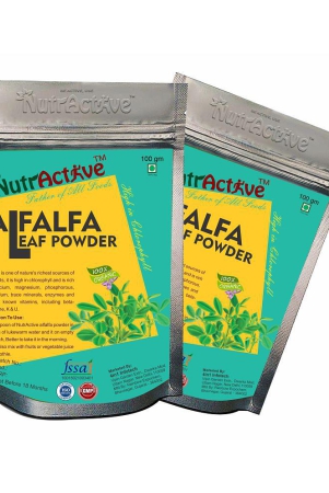 NutrActive Organic Alfalfa 200 gm Vitamins Powder