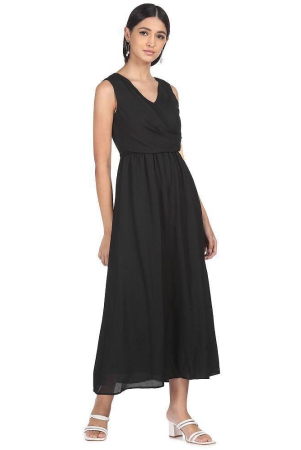 shffl-polyester-black-womens-fit-and-flare-dress-pack-of-1-none