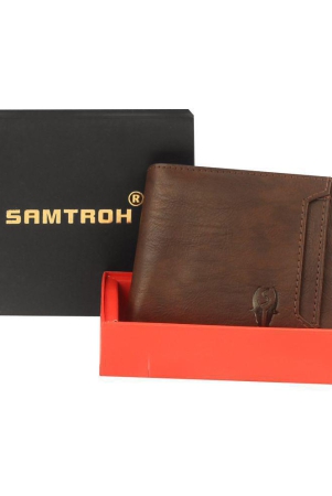 samtroh-pu-brown-mens-regular-wallet-pack-of-1-brown