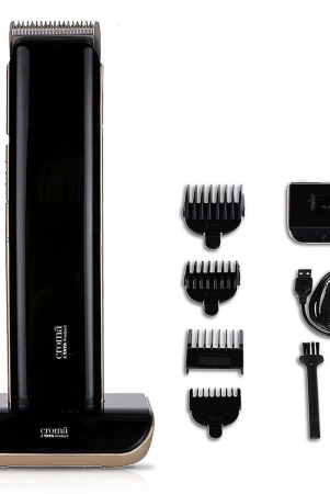 croma-rechargeable-cordless-wet-and-dry-trimmer-for-beard-for-men-90mins-runtime-self-sharpening-technology-black