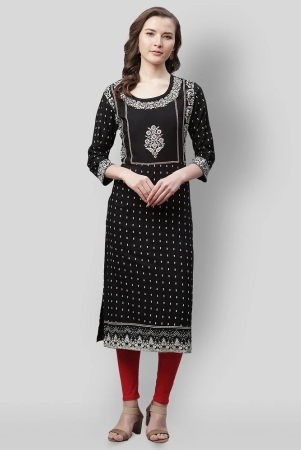 divena-black-rayon-womens-straight-kurti-3xl