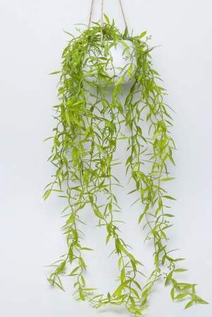 artificial-greenery-hanging-plant-with-white-pot-for-home-dcor