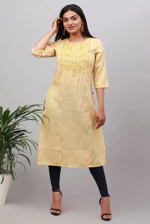 alena-cotton-embroidered-straight-womens-kurti-mustard-pack-of-1-none